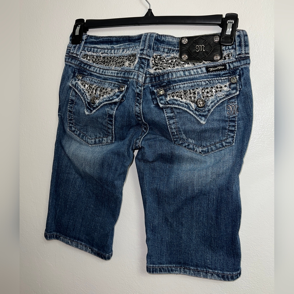 Miss Me Denim Bermuda Shorts Size 28 - Picture 12 of 13